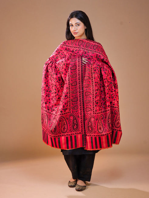 Women's Paisley Jamawar Acrylic Wool Shawl